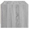 vidaXL Couchtisch mit Glast&uuml;ren Grau Sonoma 68x50x42 cm