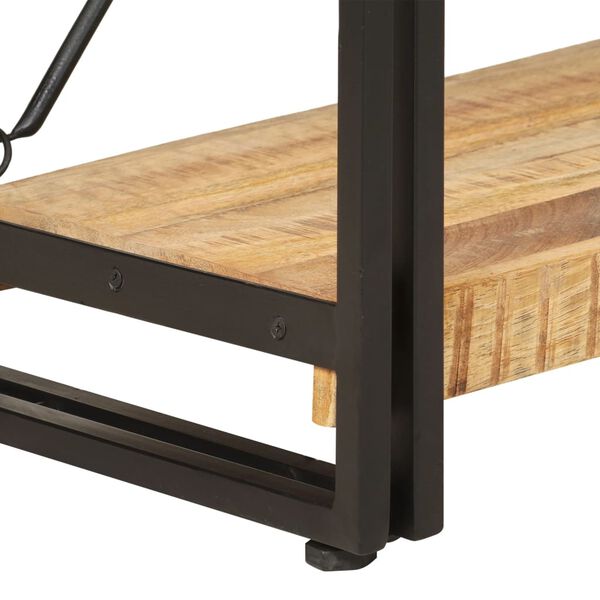 vidaXL B&uuml;cherregal 3 F&auml;cher 90x30x80 cm Mango Massivholz