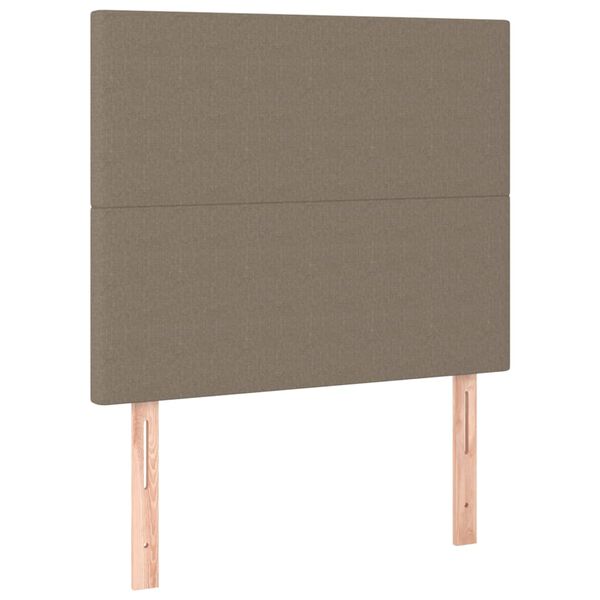 vidaXL Kopfteil Taupe 90x5x118/128 cm Stoff