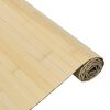 vidaXL Teppich Rechteckig Hell Natur 100x300 cm Bambus