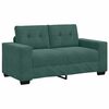 vidaXL Sofa Set 3 pcs Dunkelgr&uuml;n 221 x 80 x 80 cm Samt