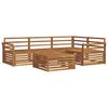 vidaXL Outdoor-Sofagarnitur 5 stk. Natur Massivholz Akazie