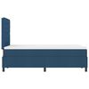 vidaXL Boxspringbett mit Matratze mit Kopfteil Blau 120 x 200 cm Stoff