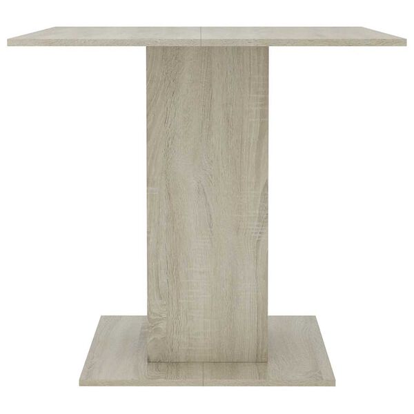 vidaXL Esstisch Sonoma-Eiche 80x80x75 cm Holzwerkstoff