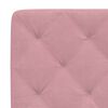 vidaXL Bettgestell ohne Matratze Rosa 80x200 cm Samt