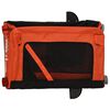 vidaXL Fahrradanh&auml;nger Hunde Orange und Schwarz Oxford-Gewebe & Eisen