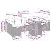 vidaXL Garten-Sofa-Set mit Kissen 8 pcs Beige und Hellgrau