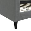 vidaXL Tagesbett Dunkelgrau 90x200 cm Stoff