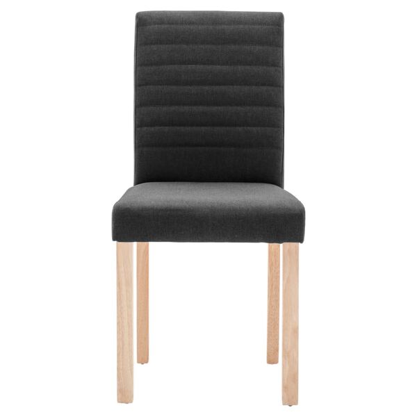 vidaXL Esszimmerst&uuml;hle 4 Stk. Schwarz Stoff