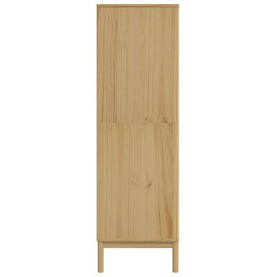 vidaXL Kleiderschrank FLORO Wachsbraun 77x53x171 cm Massivholz Kiefer