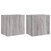 vidaXL TV-Wandschr&auml;nke 2 Stk. Grau Sonoma 40,5x30x40 cmm Holzwerkstoff