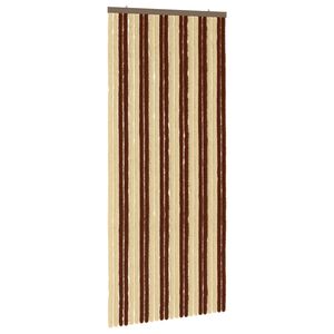 vidaXL Insektenschutzvorhang Chenille Braun und Beige 100 x 230 cm