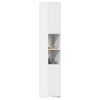 vidaXL Badezimmerschrank Wei&szlig; 30x30x183,5 cm Holzwerkstoff