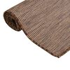 vidaXL Outdoor-Teppich Flachgewebe 100x200 cm Braun