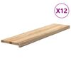 vidaXL Treppenstufen 12 Stk. Unbehandelt 110x30x2 cm Massivholz Eiche