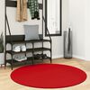 vidaXL Teppich OVIEDO Kurzflor Rot &Oslash; 120 cm