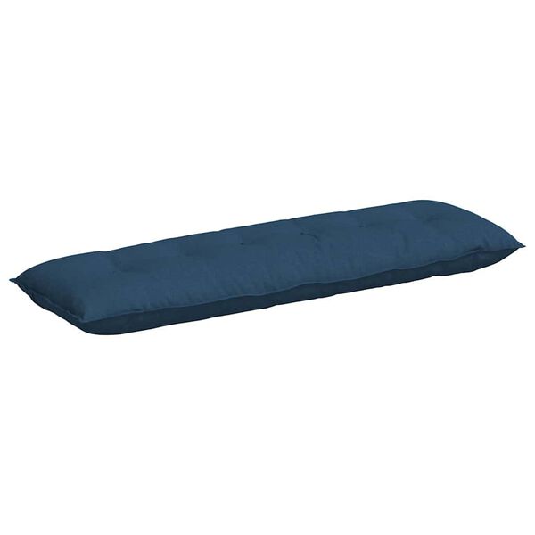 vidaXL R&uuml;ckenkissen Blau 160 x 19 x 50 cm Stoff