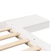 vidaXL Bettgestell Wei&szlig; 90 x 190 cm Holz