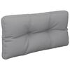 vidaXL Palettenkissen Grau 80x40x12 cm Stoff