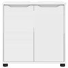 vidaXL Badezimmerwaschbecken-Schrank mit Regal Wei&szlig; 60 x 30 x 60 cm