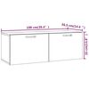 vidaXL Wandschrank R&auml;uchereiche 100x36,5x35 cm Holzwerkstoff