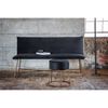 Venture Home Hocker Pippi 45,5x45,5x46,5 cm Samt Schwarz und Kupfer