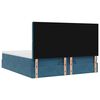 vidaXL Ottoman-Bett mit Matratzen Dunkelblau 180x200 cm Samt
