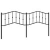 vidaXL Kopfteil Metall Schwarz 200 cm