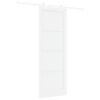 vidaXL Schiebet&uuml;r ORKDAL Wei&szlig; 83 x 232 cm Massives Kiefernholz