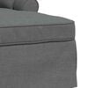 vidaXL Chaise Lounge mit Rock Dunkelgrau 91 x 157 x 91 cm Stoff