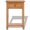 vidaXL Konsolentisch 50x32x75 cm Massivholz Eiche