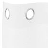 vidaXL Voile-Vorhang mit Vorh&auml;ngen 2 pcs Wei&szlig; 140 x 140 cm Polyester