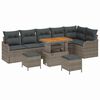 vidaXL Garten-Sofa-Set 9 Stk. 8-Sitzanzahl Grau