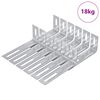 vidaXL Anti-Kipp-Halterung 1268 Silber 74,5 x 15 x 32 mm Eisen