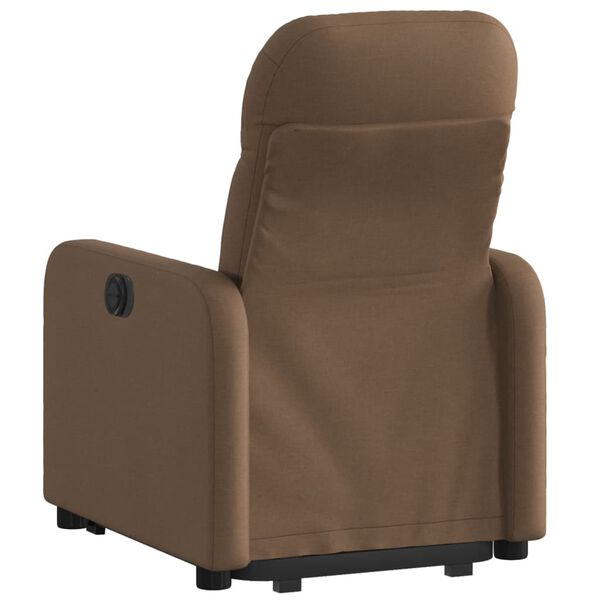 vidaXL Relaxsessel mit Aufstehhilfe Braun Stoff