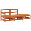 vidaXL Sectional Sofa Einheiten Wachsbraun 190 x 62 x 70,5cm
