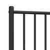 vidaXL Ersatz-Kopfteil Metall Schwarz 75 cm