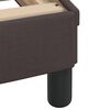 vidaXL Bett mit Matratze "Hvar" Dunkelbraun 100x200 cm Stoff