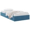 vidaXL Aufbewahrungsbett mit Speicher Dunkelblau 100 x 200 cm Samt