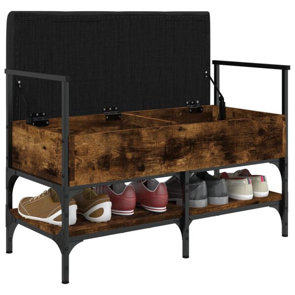 vidaXL Schuhbank R&auml;uchereiche 85,5x42x57,5 cm Holzwerkstoff