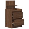 vidaXL Nachttisch mit 2 Schubladen Braun Eichen-Optik 38x34x80 cm
