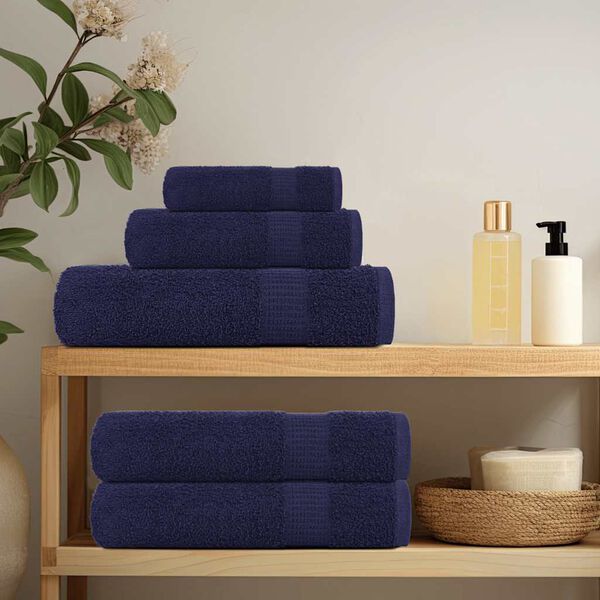 vidaXL Wascht&uuml;cher FROGN 4 Stk. Marineblau 30x30 cm 360 g/m&sup2;
