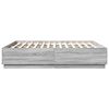 vidaXL Bettgestell Grau Sonoma 180x200 cm Holzwerkstoff