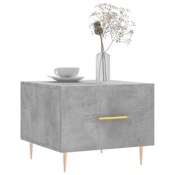 vidaXL Couchtisch Betongrau 50x50x40 cm Holzwerkstoff