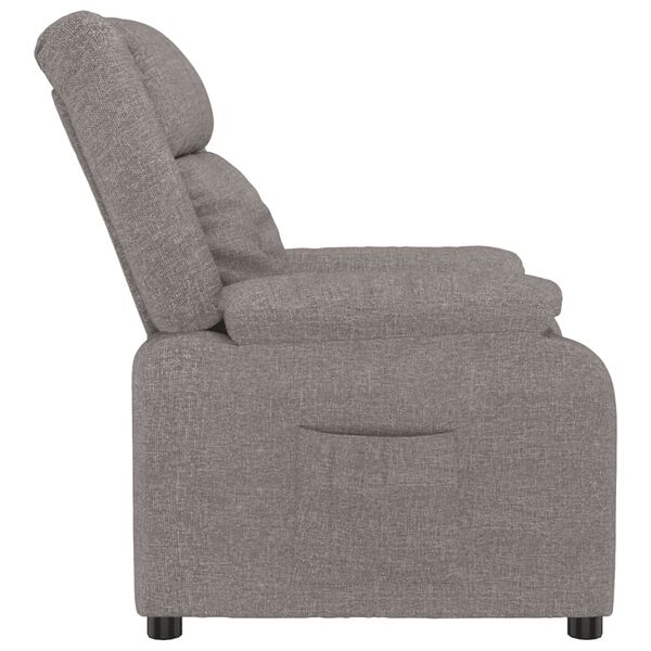 vidaXL Relaxsessel Taupe Stoff
