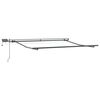 vidaXL Markise Manuell Einziehbar mit LED 300x250 cm Orange & Braun