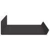 vidaXL Schwebendes Regal 2 pcs Schwarz 40 x 8,5 x 2,5 cm Stahl