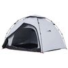 vidaXL Kuppel-Campingzelt 4 Personen Wei&szlig; Verdunkelt Quick Release