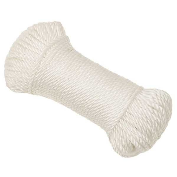 vidaXL Arbeitsseil Weiß 3 mm 25 m Polypropylen
