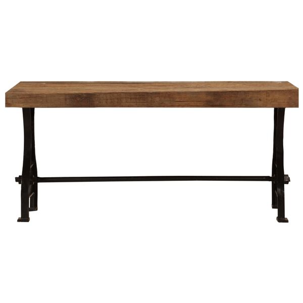 vidaXL Couchtisch Altholz Massiv 100x60x40 cm